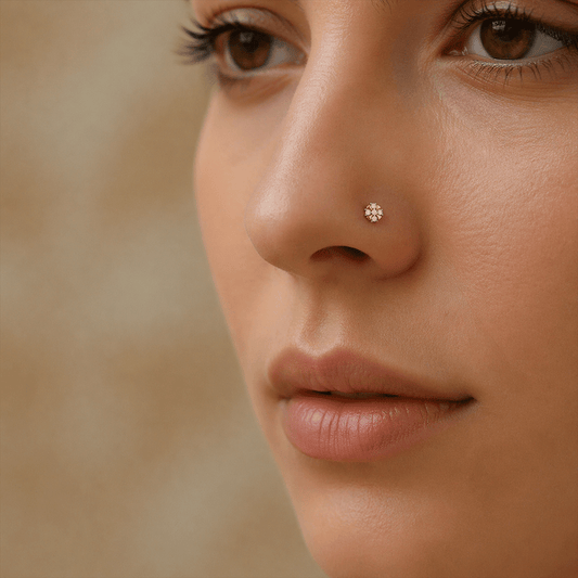 Dazzling Round Diamond Nose Pin - MQ_AI
