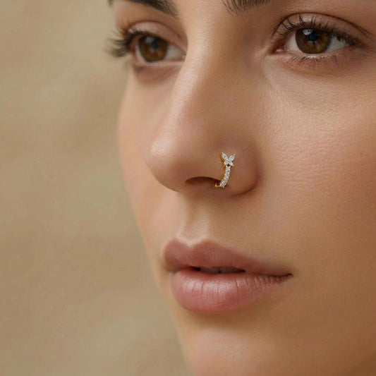 Ever Bloom Diamond Nose Bali - MQ_AI