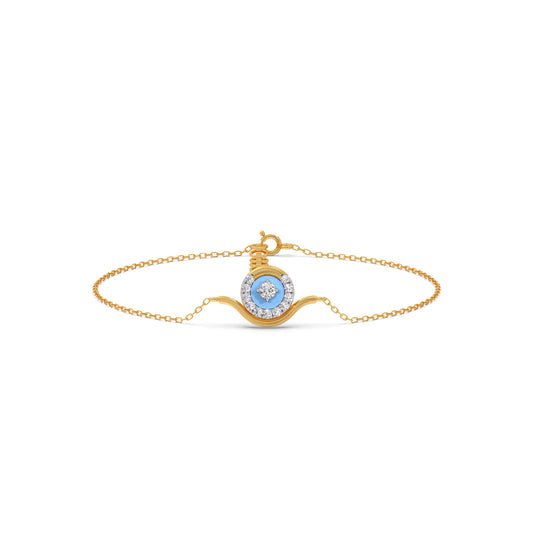Cotton Candy Swirling Diamond Bracelet - Yellow