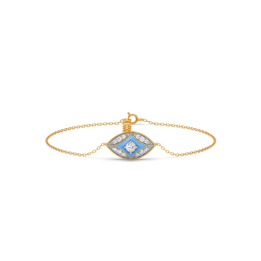 Cotton Candy Skyline Diamond Bracelet - Yellow