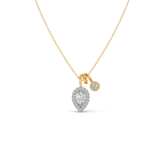 1.50 ct Aria Diamond Chain Pendant - Yellow