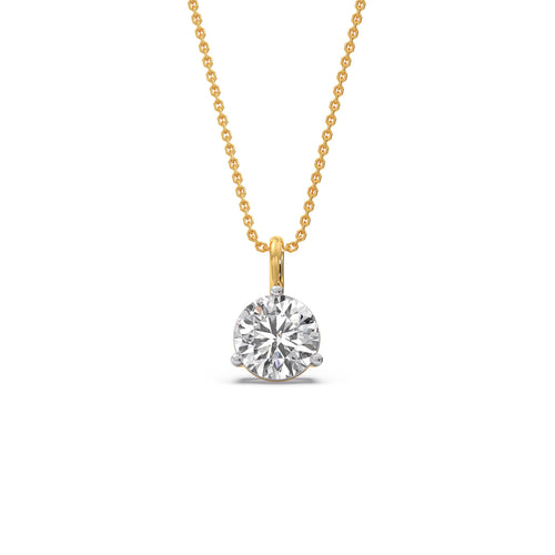 1.01 ct Everlasting Round Solitaire Pendant
