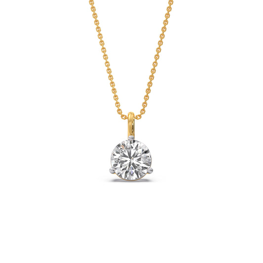 1.01 ct Everlasting Round Solitaire Pendant - Yellow