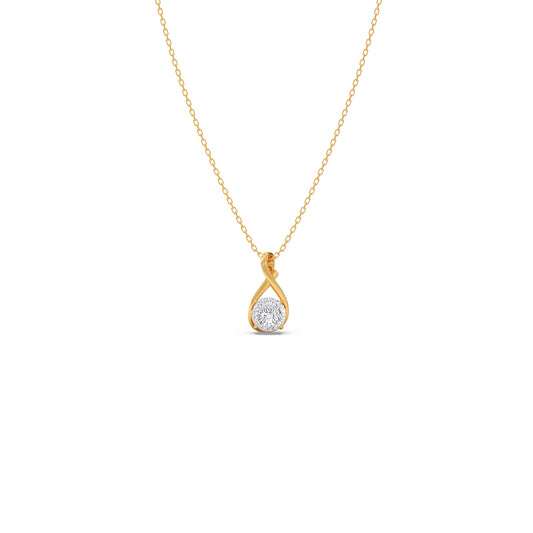 Portuguese Eternal Drop Pendant Necklace - Yellow