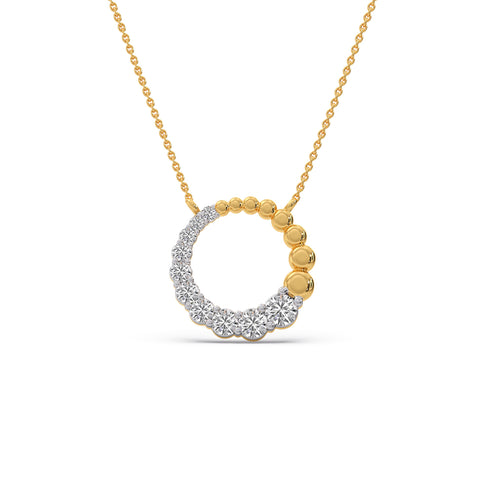 Circle of Grace Diamond Pendant Necklace