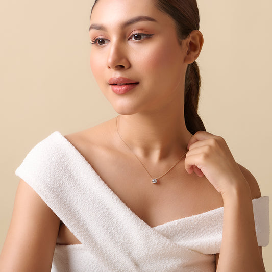 Essence Solitaire Diamond Necklace - MQ