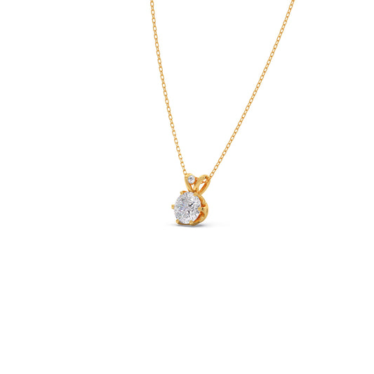 Portuguese Diamond Pendant Necklace - Yellow