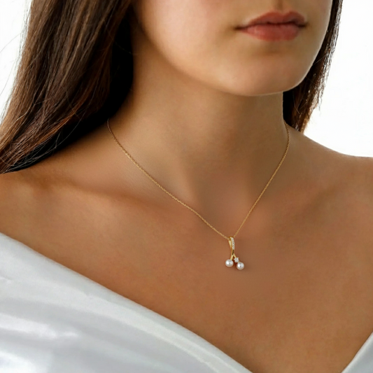 Wishbone Round Diamond Pendant - MQ_AI