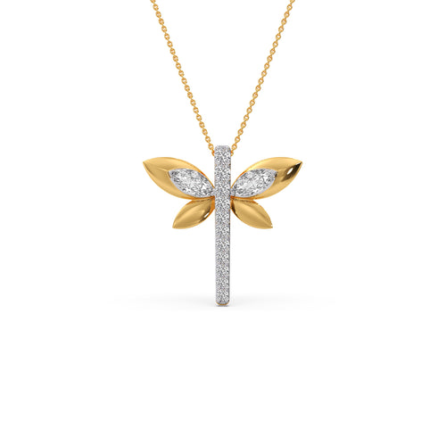 0.60 ct Solitaire Marquise Diamond Pendant Necklace