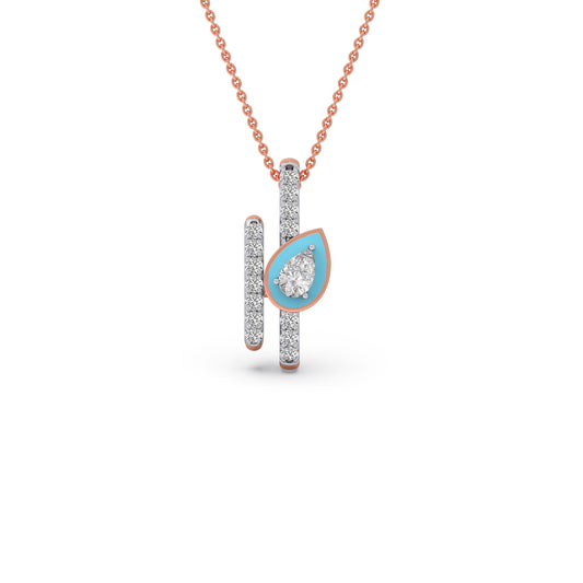 Cotton Candy Sparkle Pendant - Rose
