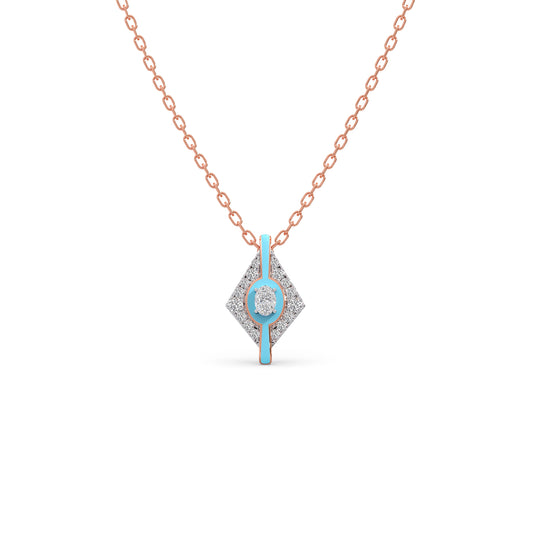 The Cotton Candy Interstellar Pendant - Rose