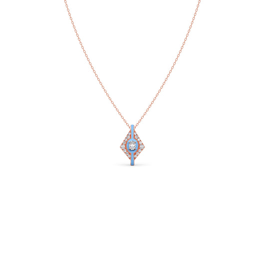 The Cotton Candy Interstellar Pendant - Rose