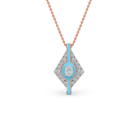 The Cotton Candy Interstellar Pendant - Rose