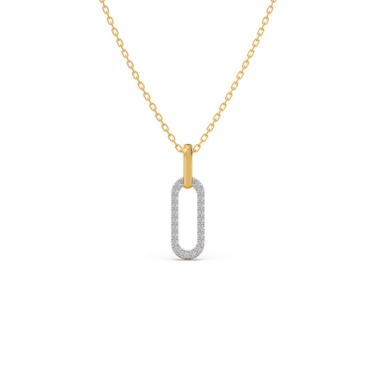 Circle of Life Round Diamond Pendant - Yellow