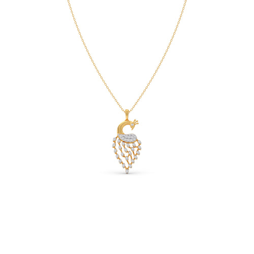 Empress Peacock Diamond Chain Pendant