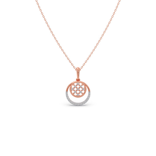 Vintage Grace Diamond Pendant - Rose