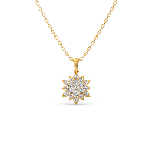 Nakshatra Aster Diamond Chain Pendant