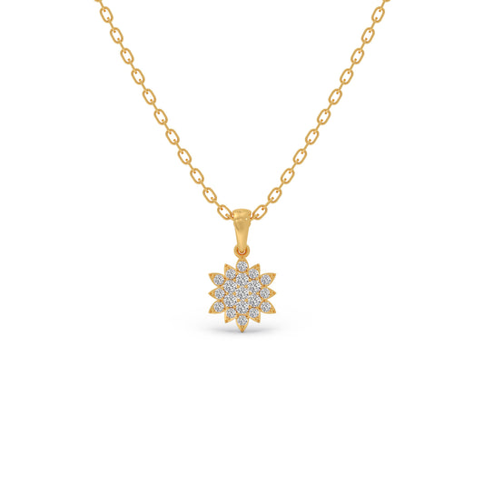 Nakshatra Eternal Diamond Pendant - Yellow