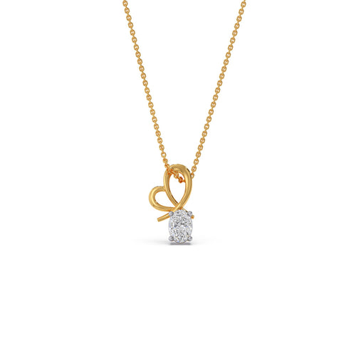 Fluttering Elegance Diamond Chain Pendant