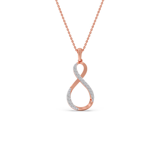 Endless Love Diamond Pendant - Rose