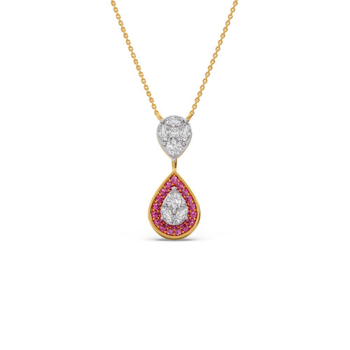 Rosea Gemstone Chain Pendant