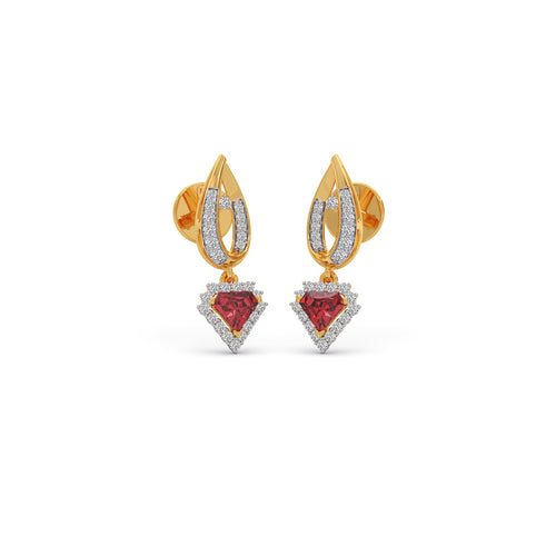 Eternal Blush Gemstone Drop Earrings