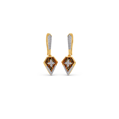 Empress Kite Diamond Drop Earrings