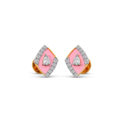 Cotton Candy Pear Earrings