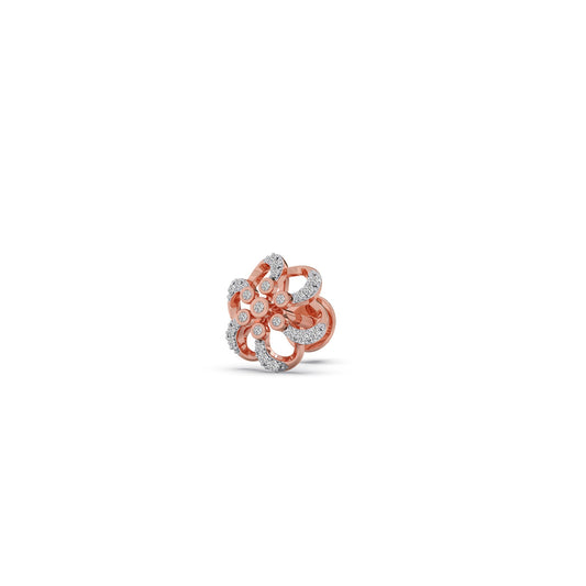 Classic Petale Diamond Stud Earrings - Rose