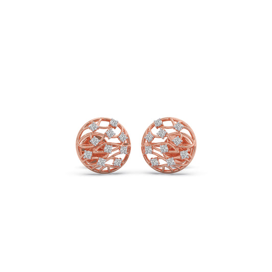Intrica Diamond Earrings - Rose