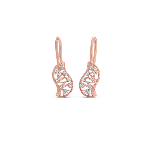Evolve Diamond Earrings - Rose