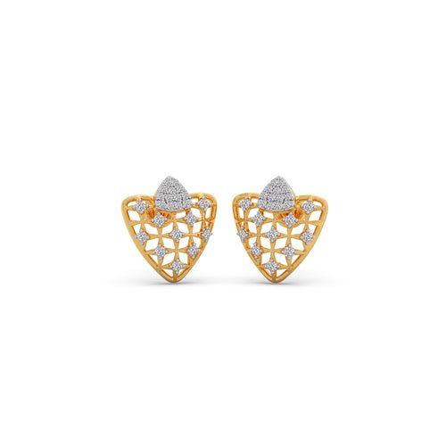Lattice Love Diamond Earrings