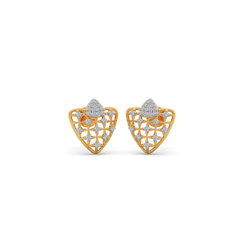 Lattice Love Diamond Earrings