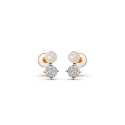 Everlasting Bloom Pearls Diamond Earrings