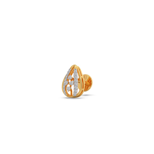 Eternal Ember Diamond Stud Earrings - Yellow
