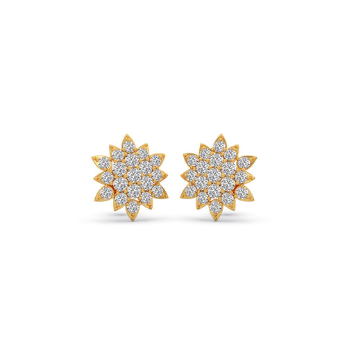Nakshatra Aster Diamond Stud Earrings