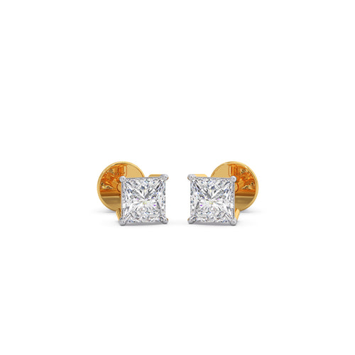 1 ct Regal Princess Solitaire Stud Earrings