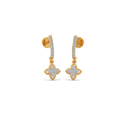 Lily Fleur Diamond Drop Earrings