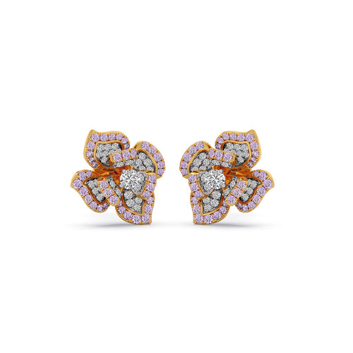 Flora Spark Gemstone Stud Earrings