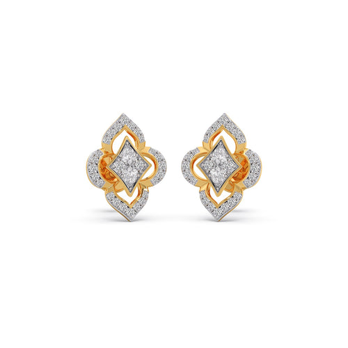 Orlisse Bloom Diamond Stud Earrings