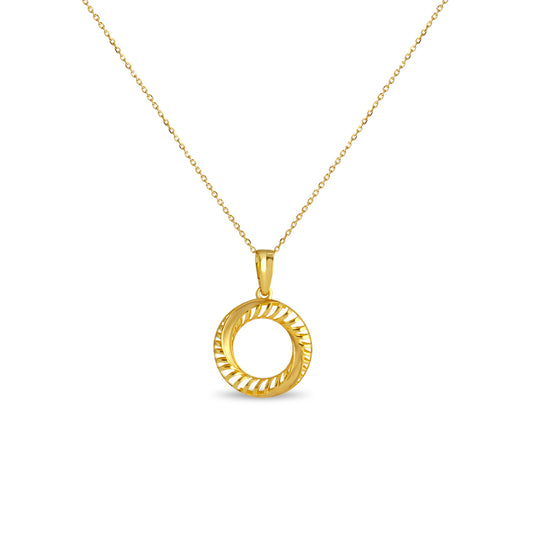 Orbis Fusion Gold Pendant - Yellow