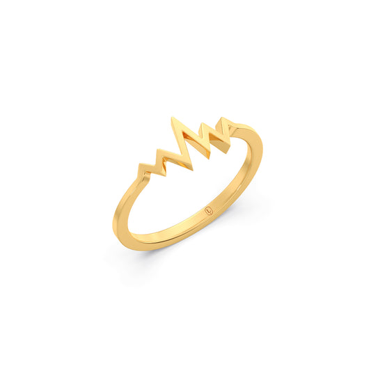 Pulse Gold Ring - Yellow