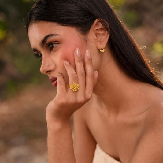 Fleur Royale Turkish Gold Ring - MQ_AI
