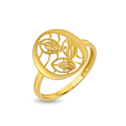 Flora Essence Intricate Gold Ring