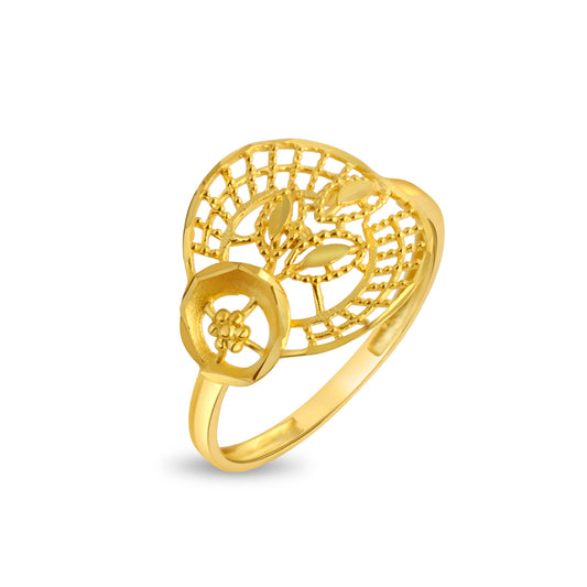 Orbit of Light Intricate Gold Ring - Yellow