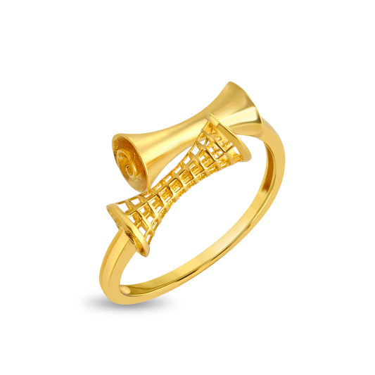Monolith Intricate Gold Ring - Yellow