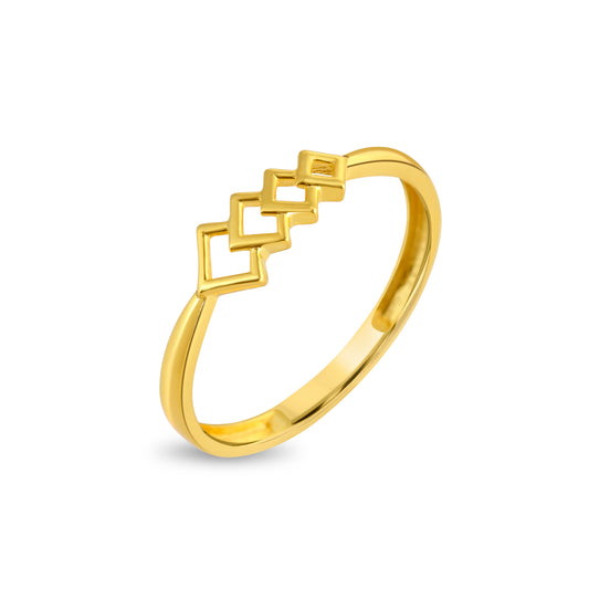 Ascend Plain Gold Ring - Yellow