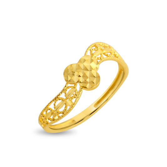 Infinite Grace Intricate Gold Ring - Yellow