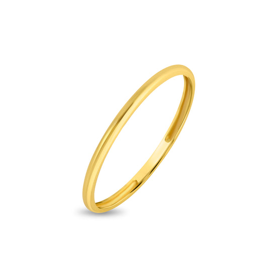 Timeless Silk Fit Plain Gold Band - Yellow