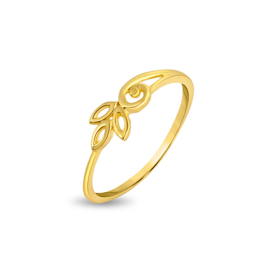 Enchanted Meadow Plain Gold Ring - Yellow